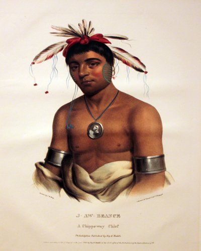 Chippeway Chief J-Aw-Beance by George Catlin